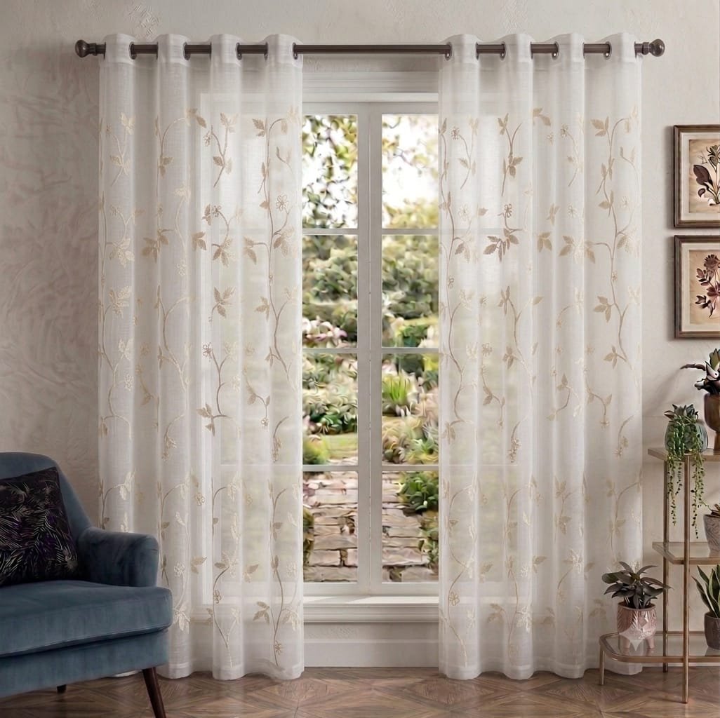 VISILLO BORDADO BEIGE