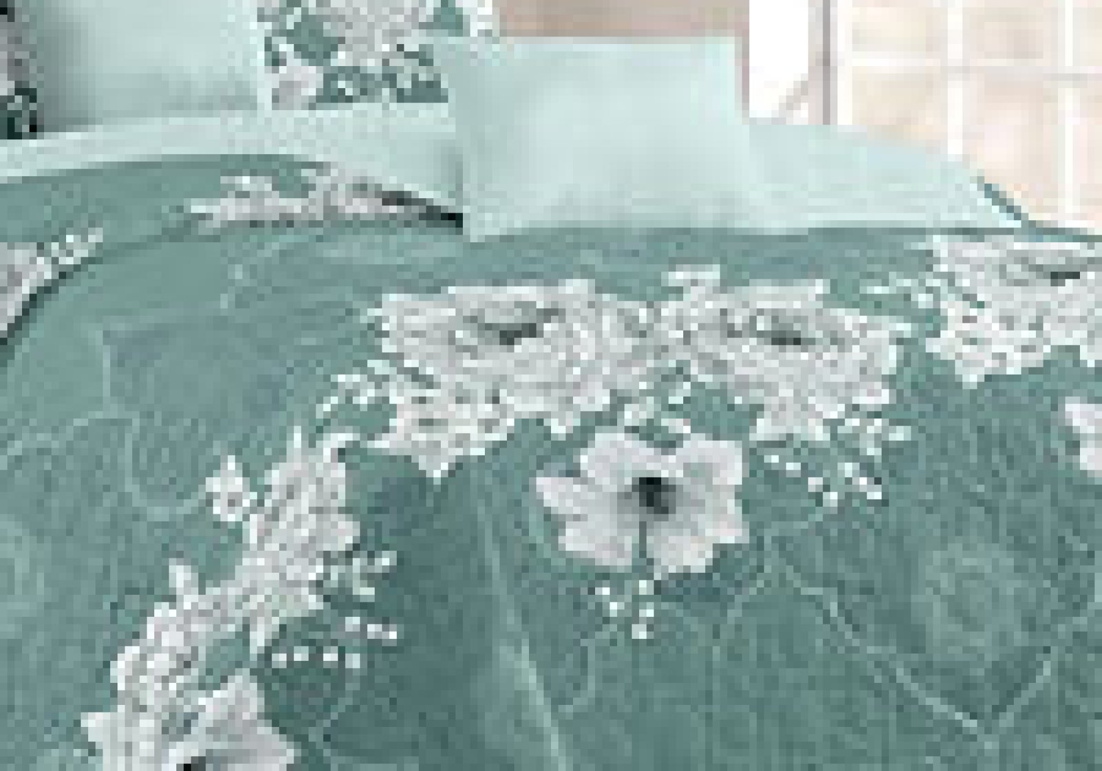 Cubrecama Quilt Verano Flores Blancas Calipso Super King - Imagen 3